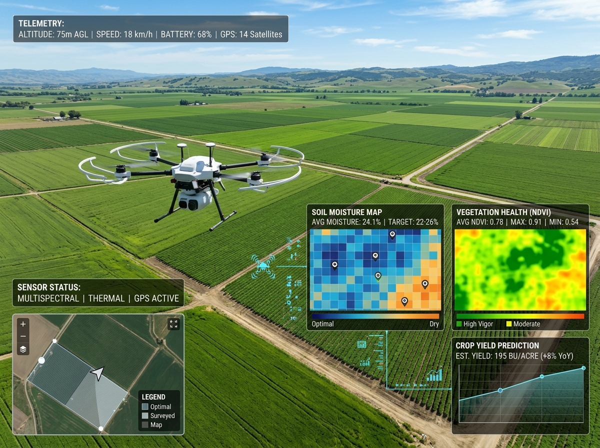 Real-time Crop Telemetry & Farm Analytics